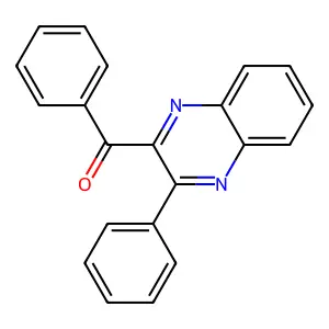 Phenyl-(3-phenylquinoxalin-2-yl)methanone structure