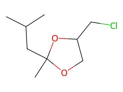 4-(Chloromethyl)-2-methyl-2-(2-methylpropyl)-1,3-dioxolane structure