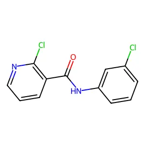 2-chloro-N-(3-chlorophenyl)pyridine-3-carboxamide structure