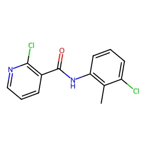 2-chloro-N-(3-chloro-2-methylphenyl)pyridine-3-carboxamide structure