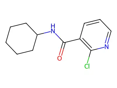 2-chloro-N-cyclohexylnicotinamide structure