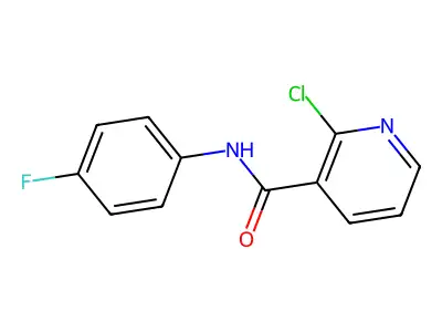 2-Chloro-N-(4-fluorophenyl)nicotinamide structure