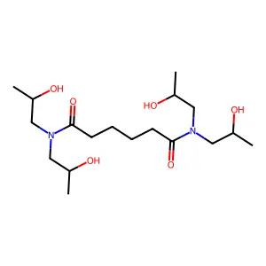 N,N,N',N'-四(2-羟丙基)己二酰胺 structure