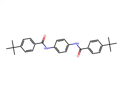 4-tert-butyl-N-[4-(4-tert-butylbenzamido)phenyl]benzamide structure
