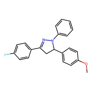 3-(4-Fluorophenyl)-5-(4-methoxyphenyl)-1-phenyl-4,5-dihydro-1H-pyrazole structure