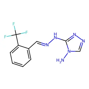 3-(2-{[2-(Trifluoromethyl)phenyl]methylidene}hydrazinyl)-4H-1,2,4-triazol-4-amine structure