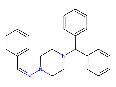 (Z)-N-(4-Benzhydrylpiperazin-1-yl)-1-phenylmethanimine structure