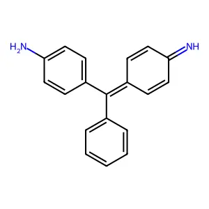 4-[(4-Imino-2,5-cyclohexadien-1-ylidene)phenylmethyl]benzenamine structure