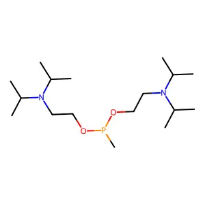O,O'-Bis(2-diisopropylaminoethyl) methylphosphonite structure