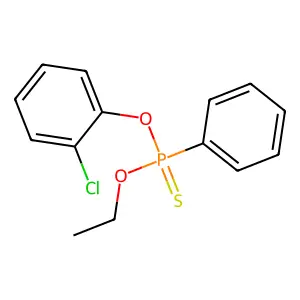 O-(2-Chlorophenyl) O-ethyl phenylphosphonothioate structure