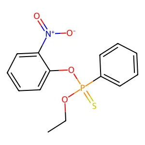 Phosphonothioic acid, phenyl-, O-ethyl O-(2-nitrophenyl) ester structure