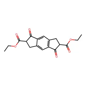 Diethyl 1,5-dioxo-1,2,3,5,6,7-hexahydro-s-indacene-2,6-dicarboxylate structure