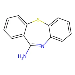 Dibenzo(b,f)(1,4)thiazepin-11-amine structure