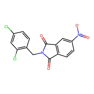 2-[(2,4-Dichlorophenyl)methyl]-5-nitroisoindole-1,3-dione structure