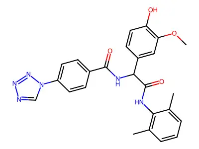 Brucine, mononitrate, dihydrate structure