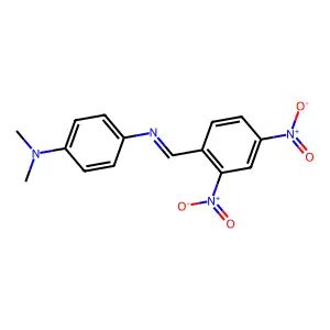 4-{(E)-[(2,4-Dinitrophenyl)methylidene]amino}-N,N-dimethylaniline structure