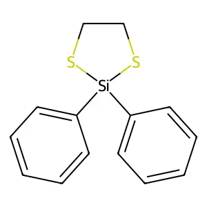 1,3-Dithia-2-silacyclopentane, 2,2-diphenyl- structure