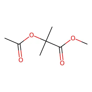 Methyl 2-(acetyloxy)-2-methylpropanoate structure