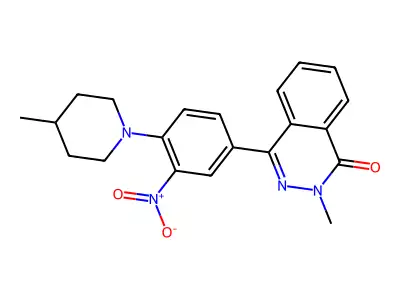 2-Methyl-4-[4-(4-methylpiperidin-1-yl)-3-nitrophenyl]phthalazin-1-one structure