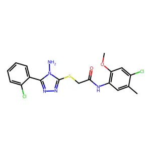 C18H17Cl2N5O2S structure