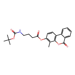 4-methyl-6-oxo-6H-benzo[c]chromen-3-yl 4-[(tert-butoxycarbonyl)amino]butanoate structure