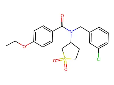 N-(3-chlorobenzyl)-N-(1,1-dioxidotetrahydrothiophen-3-yl)-4-ethoxybenzamide structure
