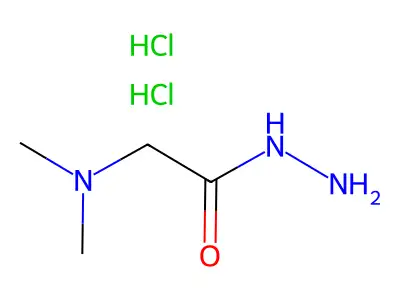 N,N-Dimethylglycine hydrazide dihydrochloride structure