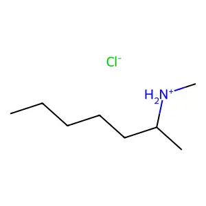 N-甲基-2-庚胺盐酸盐 structure