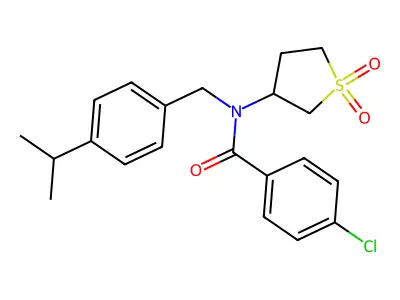 4-chloro-N-(1,1-dioxo-1 structure