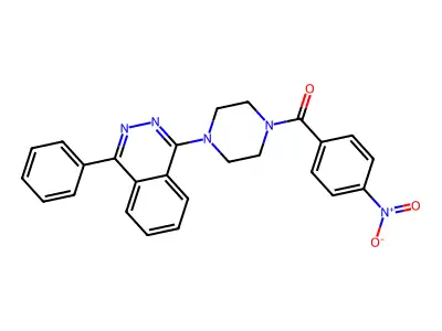(4-Nitrophenyl)-[4-(4-phenylphthalazin-1-yl)piperazin-1-yl]methanone structure
