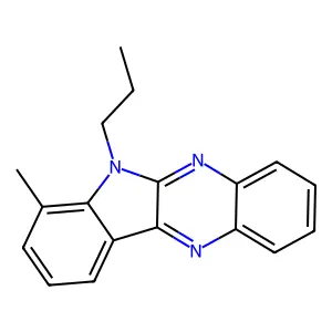 7-methyl-6-propyl-6H-indolo[2,3-b]quinoxaline structure
