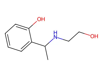 2-[1-(2-Hydroxy-ethylamino)-ethyl]-phenol structure