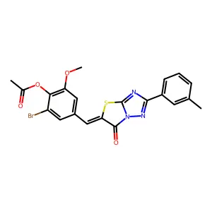 C21H16BrN3O4S structure