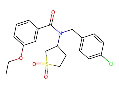 N-(4-chlorobenzyl)-N-(1,1-dioxidotetrahydrothiophen-3-yl)-3-ethoxybenzamide structure