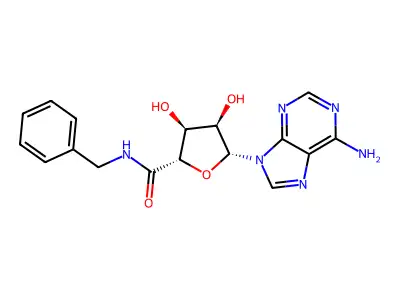 Ribofuranuronamide, 1-(6-amino-9H-purin-9-yl)-N-benzyl-1-deoxy- structure