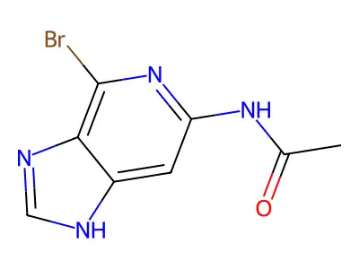 N-(4-bromo-1H-imidazo[4,5-c]pyridin-6-yl)acetamide structure