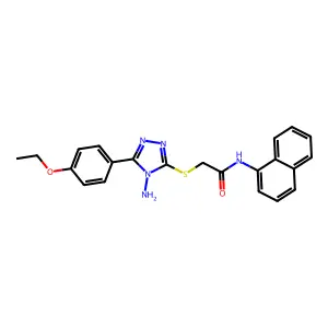 2-{[4-amino-5-(4-ethoxyphenyl)-4H-1,2,4-triazol-3-yl]sulfanyl}-N-(naphthalen-1-yl)acetamide structure