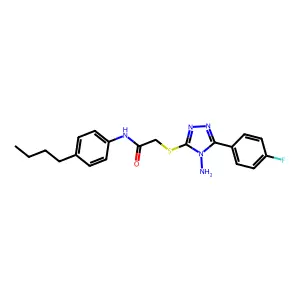 C20H22FN5OS structure