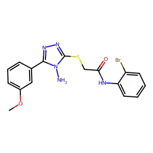 C17H16BrN5O2S structure