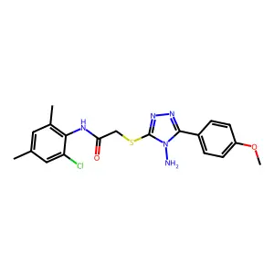 C19H20ClN5O2S structure