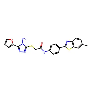C22H18N6O2S2 structure