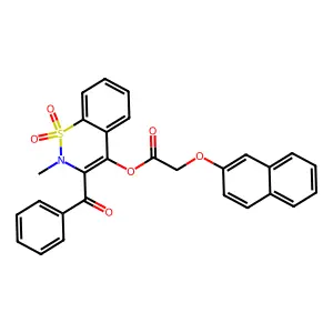 (3-benzoyl-2-methyl-1,1-dioxo-1 structure