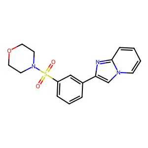 2-[3-(Morpholin-4-ylsulfonyl)phenyl]imidazo[1,2-a]pyridine structure