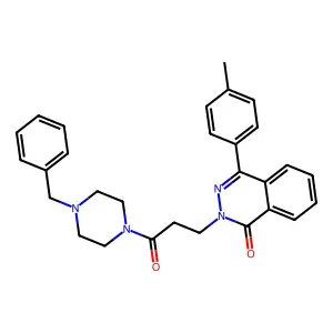 2-[3-(4-Benzylpiperazin-1-yl)-3-oxopropyl]-4-(4-methylphenyl)phthalazin-1-one structure