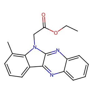 Ethyl 2-(4-methylindolo[2,3-b]quinoxalin-5-yl)acetate structure