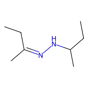 2-Butanone sec-butyl hydrazone structure