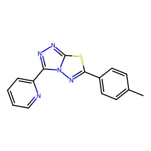 6-(4-Methylphenyl)-3-(2-pyridinyl)[1,2,4]triazolo[3,4-b][1,3,4]thiadiazole structure