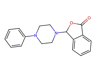 3-(4-phenylpiperazin-1-yl)-2-benzofuran-1(3H)-one structure