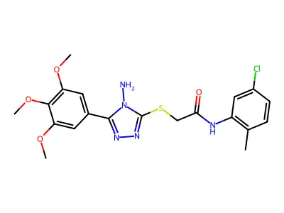 C20H22ClN5O4S structure