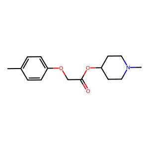 1-Methylpiperidin-4-yl (4-methylphenoxy)acetate structure